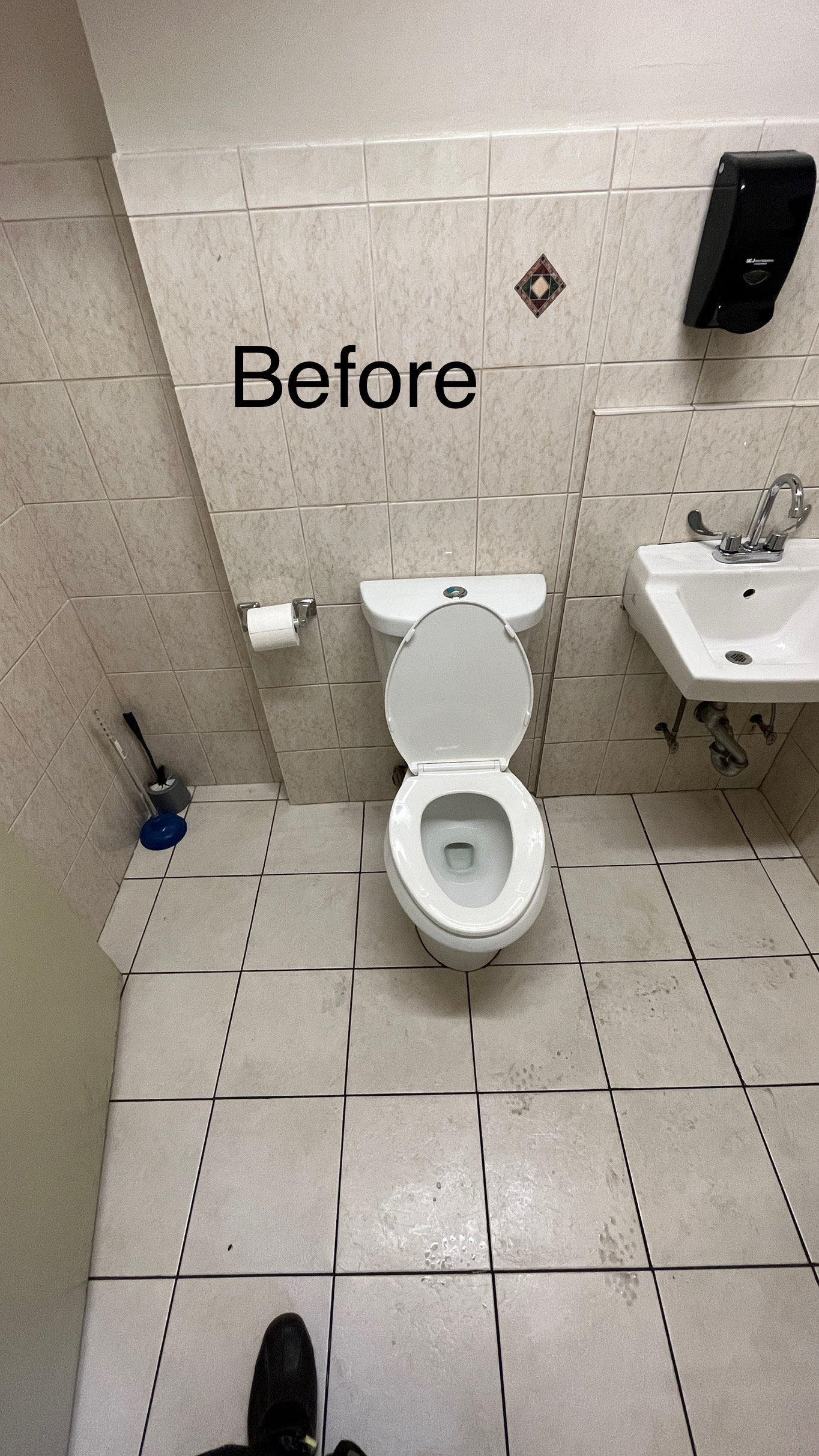 Before - Commercial Bathroom Renovation